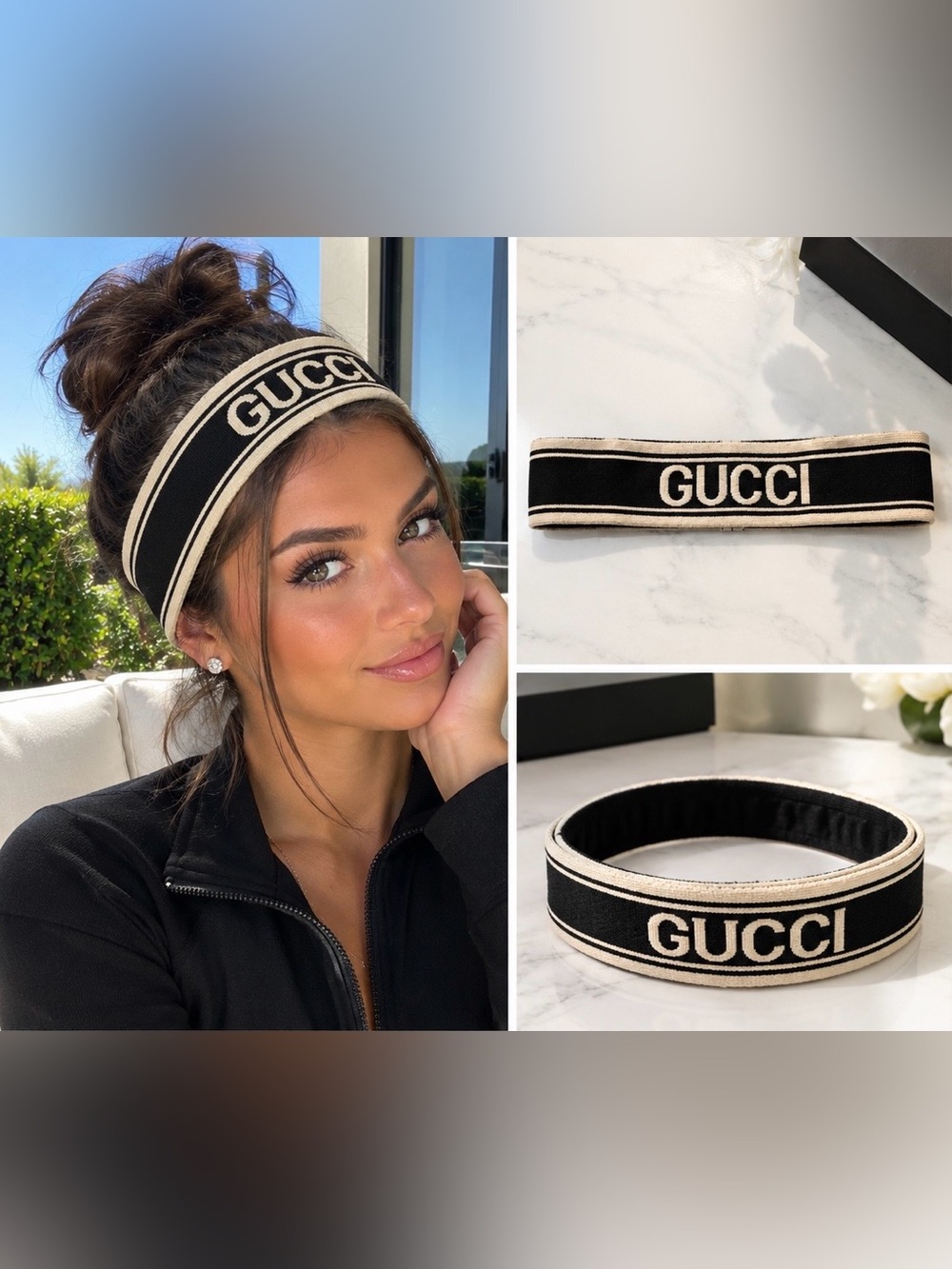 Gucci Black and Cream headband